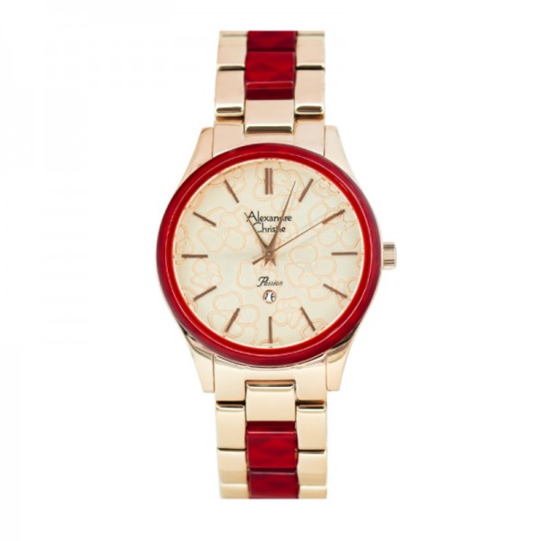 Alexandre Christie AC 2992 Rosegold Red LDBRGLNRE